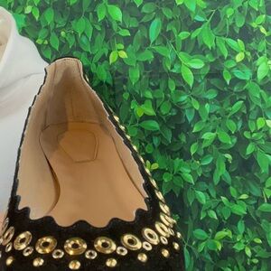 Brand New Chloe with box and dust bags!!Elegant Black and Gold Women's Shoes